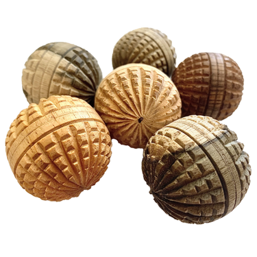 Papoose Toys Papoose Toys Mini WW Acorn Balls 6pc