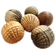 Papoose Toys Papoose Toys Mini WW Acorn Balls 6pc