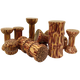 Papoose Toys Papoose Toys Mini WW Spool Set Coconut 10pc