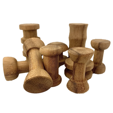 Papoose Toys Papoose Toys Mini WW Spool Set Java Teak 10