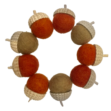 Papoose Toys Papoose Toys Natural Acorns 9pc