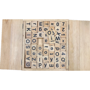 Papoose Toys Papoose Toys Natural Letters Numbers Set
