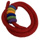 Papoose Toys Papoose Toys Red Felt Rope and 7 Felt Doughnuts