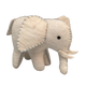 Papoose Toys Papoose Toys White Elephant Blue Stitching