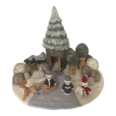 Papoose Toys Papoose Toys Winter Fairy Set 23 pieces