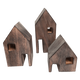 Papoose Toys Papoose Toys Wood Block Houses 3pc