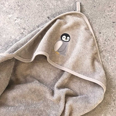 Petú Petú Petú Petú Mano Badcape groot met Capuchon Pinguin