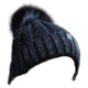 Piri sport Muts Glitter Beanie acryl zwart one-size