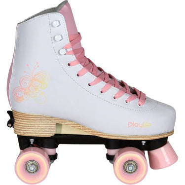 Playlife Adjustable rolschaatsen junior wit roze maat 39 42