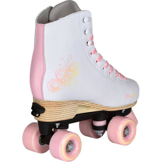 Playlife Adjustable rolschaatsen junior wit roze maat 39 42