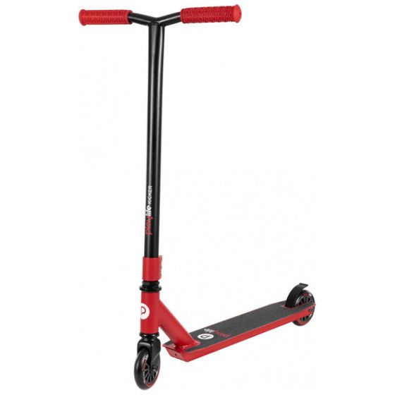 Load image into Gallery viewer, Playlife Stuntstep Kicker Red 82 cm aluminium zwart rood
