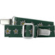 Playshoes Riem elastisch met clip groen bloemen junior maat 2