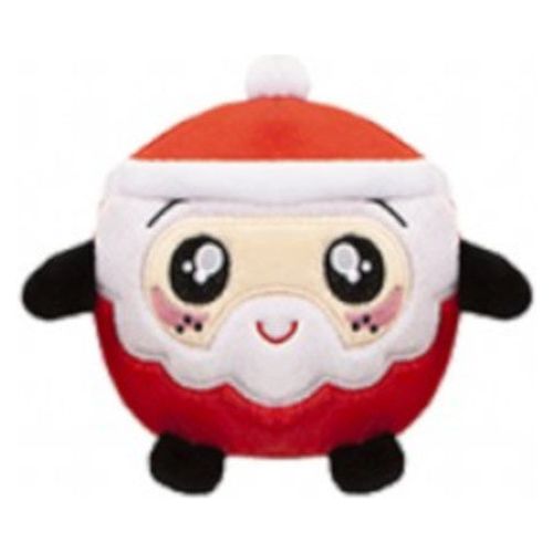 Pms Squishimi Xmas knuffel junior pluche 9 cm rood zwart