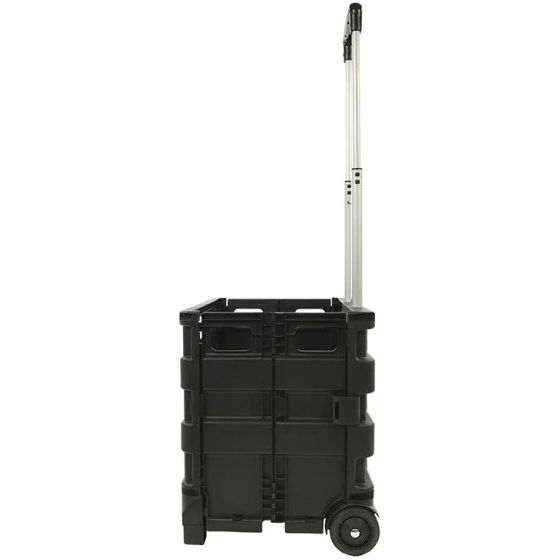 Load image into Gallery viewer, Proplus Bagagetrolley met inklapbare krat 40 liter 25 kg zwart
