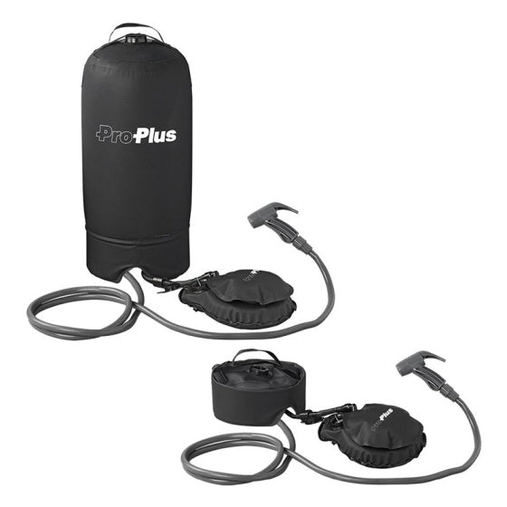 Load image into Gallery viewer, Proplus Campingdouche met voetpomp 11 liter zwart

