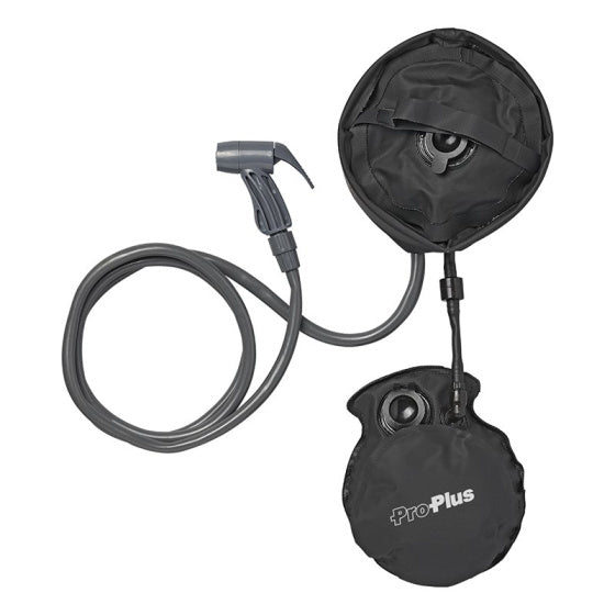 Load image into Gallery viewer, Proplus Campingdouche met voetpomp 11 liter zwart
