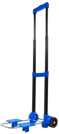 Load image into Gallery viewer, Proplus Inklapbare bagagetrolley 30 kg staal zwart blauw
