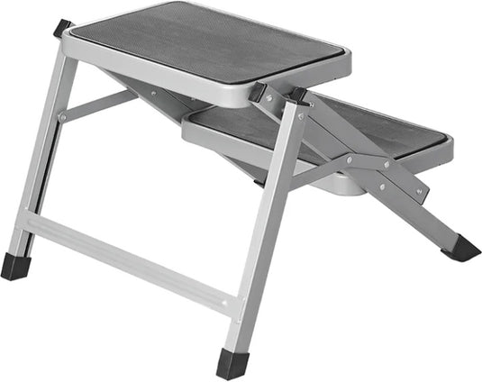Proplus Opstapje vouwbaar 2 treden 59,5 x 49 x 39 cm grijs