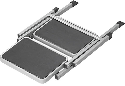 Proplus Opstapje vouwbaar 2 treden 59,5 x 49 x 39 cm grijs