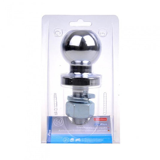 Proplus Trekhaakkogel 50 mm recht M22 in blister zilver