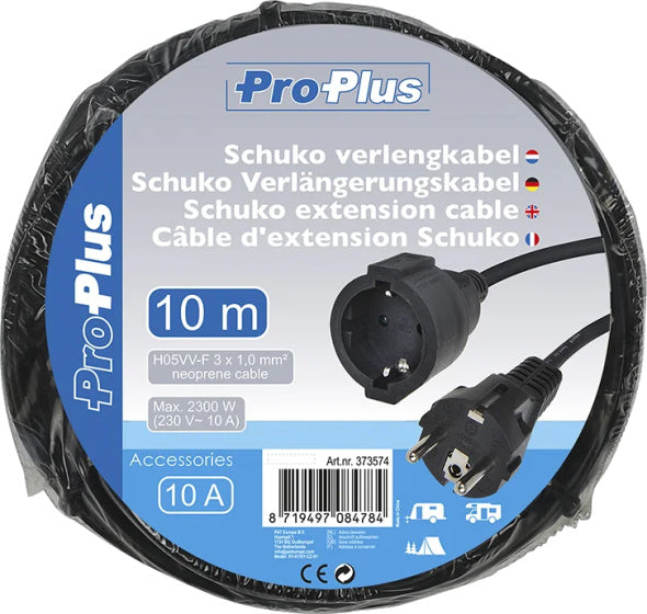 Load image into Gallery viewer, Proplus Verlengkabel Schuko 3G 1,0 mm neopreen 10 meter

