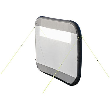 Proplus Windscherm opblaasbaar 160 x 140 cm lichtgrijs zwart