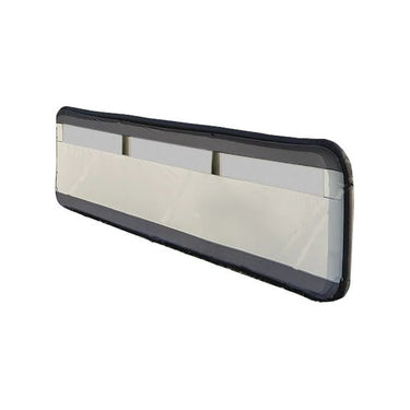 Proplus Windscherm opblaasbaar 480 x 140 cm lichtgrijs zwart