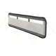 Proplus Windscherm opblaasbaar 480 x 140 cm lichtgrijs zwart