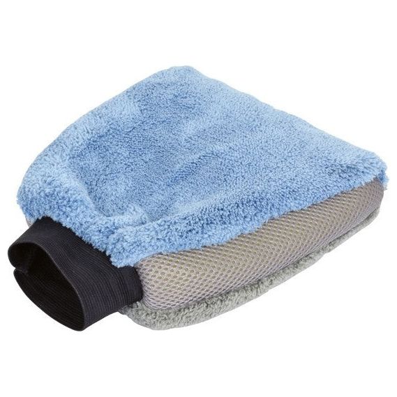 Load image into Gallery viewer, Protecton Washandschoen microvezel 27 x 18 x 4,5cm blauw grijs
