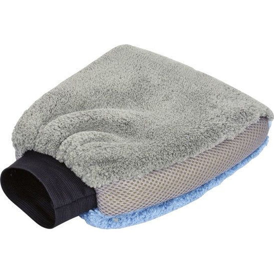 Protecton Washandschoen microvezel 27 x 18 x 4,5cm blauw grijs