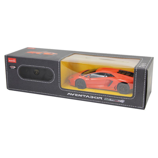 Rastar RC Aventador jongens 27 MHz 1:24 oranje