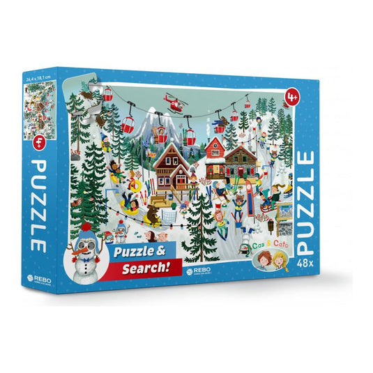 Rebo Productions Legpuzzel Cas Cato Winter junior 48 stukjes