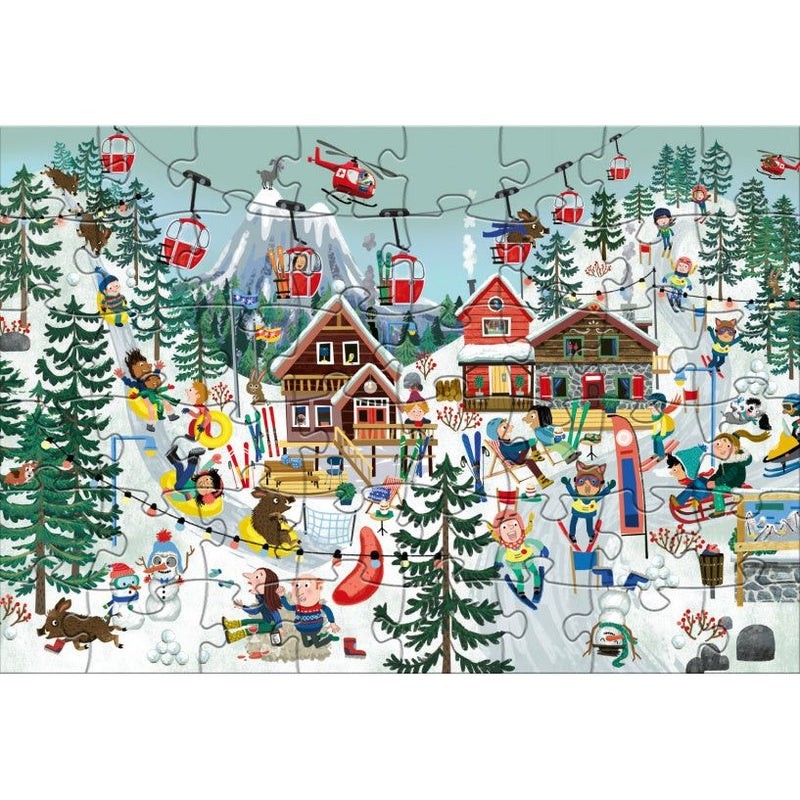 Load image into Gallery viewer, Rebo Productions Legpuzzel Cas Cato Winter junior 48 stukjes

