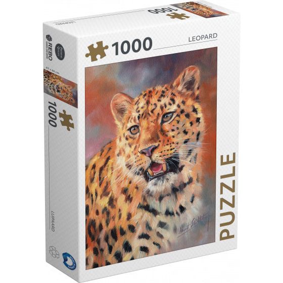 Load image into Gallery viewer, Rebo Productions Legpuzzel Leopard 1000 stukjes
