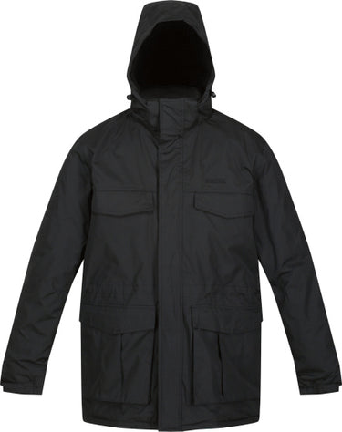 Regatta Palben Parkajack Waterproof Heren Zwart Maat S