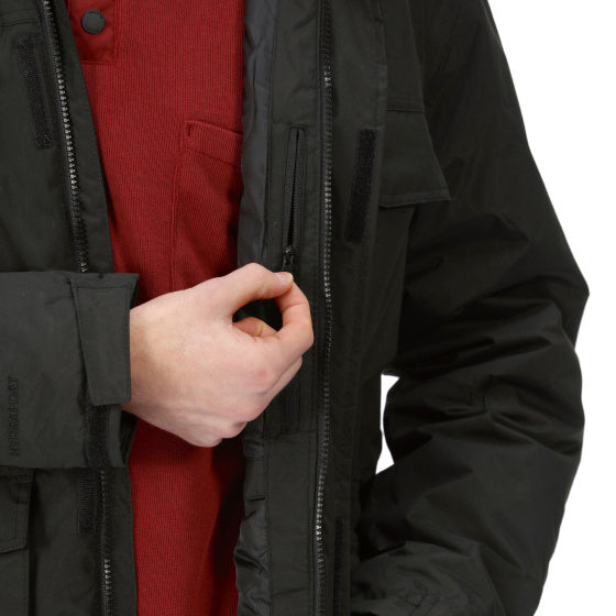 Load image into Gallery viewer, Regatta Palben Parkajack Waterproof Heren Zwart Maat S
