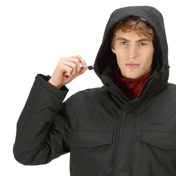 Load image into Gallery viewer, Regatta Palben Parkajack Waterproof Heren Zwart Maat S
