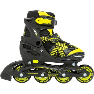 Roces Inline skates Jokey 3.0 softboot 82A zwart geel maat 26-29