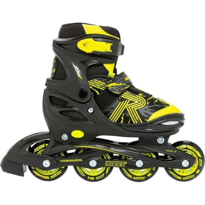 Load image into Gallery viewer, Roces Inline skates Jokey 3.0 softboot 82A zwart geel maat 26-29
