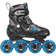 Roces Inline skates Moody Tif 82A zwart blauw maat 30-35