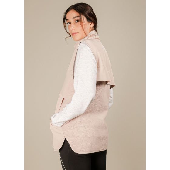 Load image into Gallery viewer, Röhnisch Bodywarmer Corrine Pile dames polyester zachtroze mt XS
