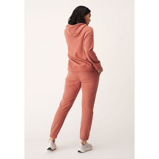 Load image into Gallery viewer, Röhnisch Hoodie Essential dames biologisch katoen oudroze mt XS
