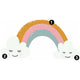 Roommates Muursticker Rainbow Hearts 112 cm vinyl 47-delig
