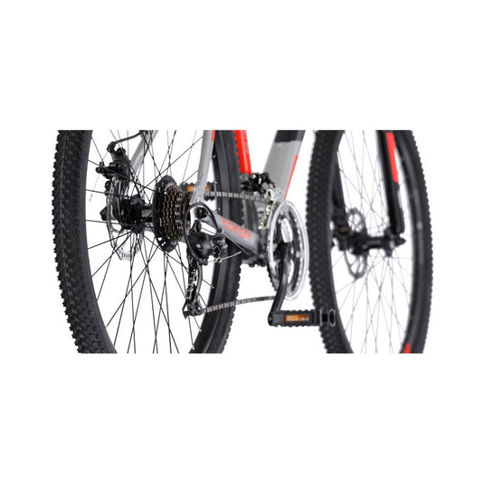 Rucanor Lux 27.5 Inch 46 cm Heren 21V Mechanische schijfrem Zilver Rood