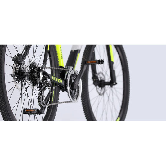 Rucanor Lux 27.5 Inch 46 cm Heren 24V Hydraulische schijfrem Zwart Geel
