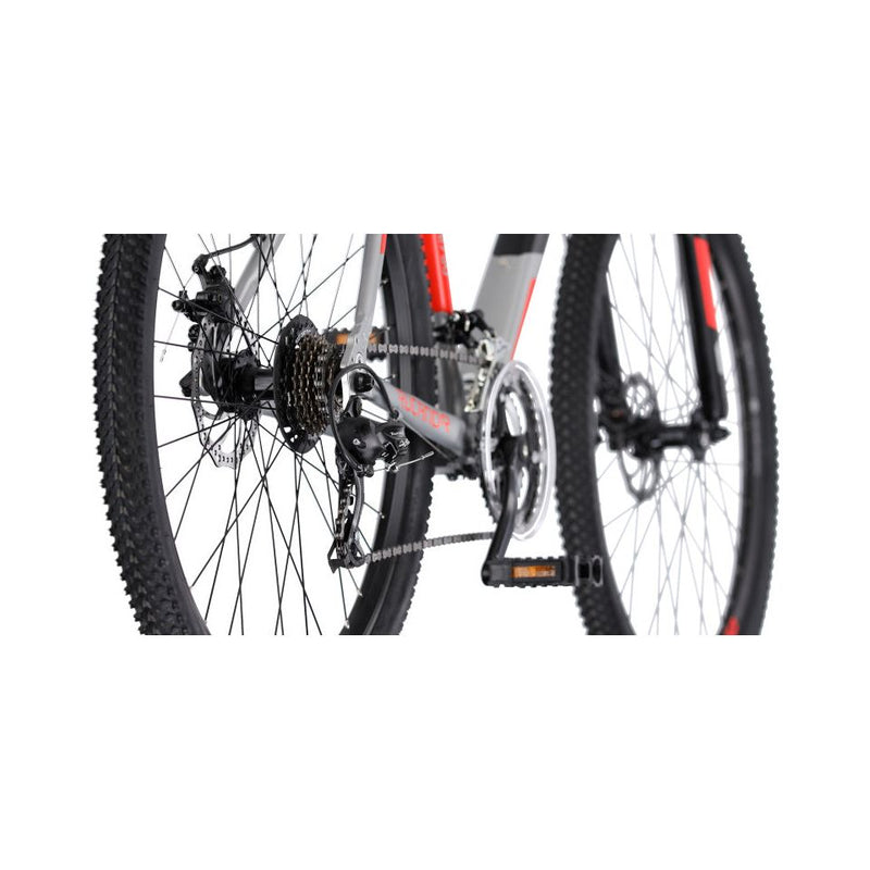 Afbeelding laden in galerijviewer, Rucanor Lux 27.5 Inch 51 cm Heren 21V Mechanische schijfrem Zilver Rood
