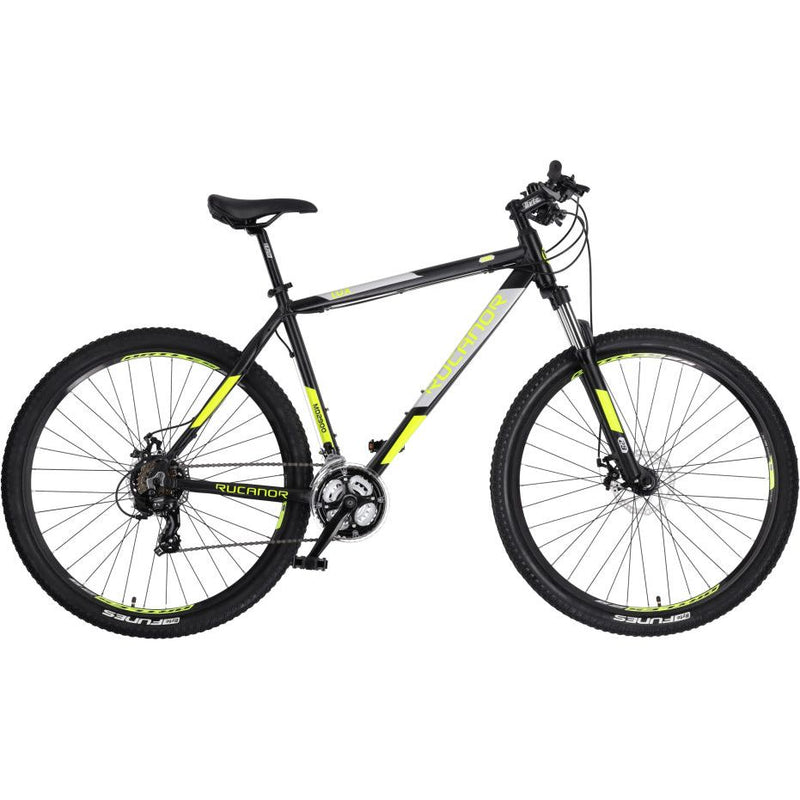 Afbeelding laden in galerijviewer, Rucanor Lux 29 Inch 53 cm Heren 21V Mechanische schijfrem Zwart Geel
