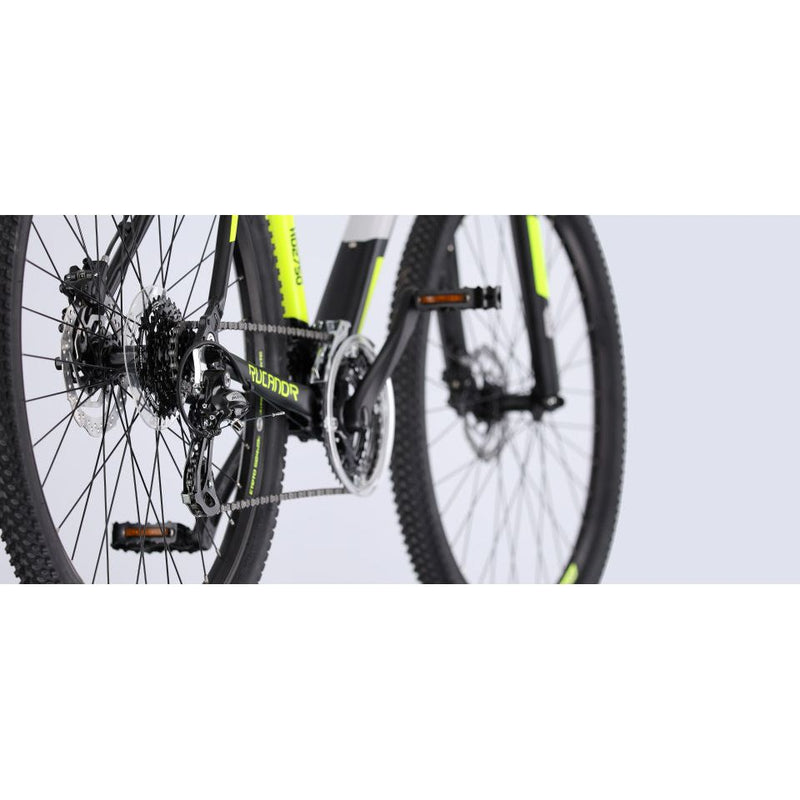 Afbeelding laden in galerijviewer, Rucanor Lux 29 Inch 53 cm Heren 21V Mechanische schijfrem Zwart Geel
