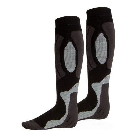 Rucanor Svindal skisokken 2-pack unisex zwart grijs maat 43-46