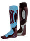 Rucanor Svindal skisokken 2-pack unisex zwart lichtblauw maat 39-42
